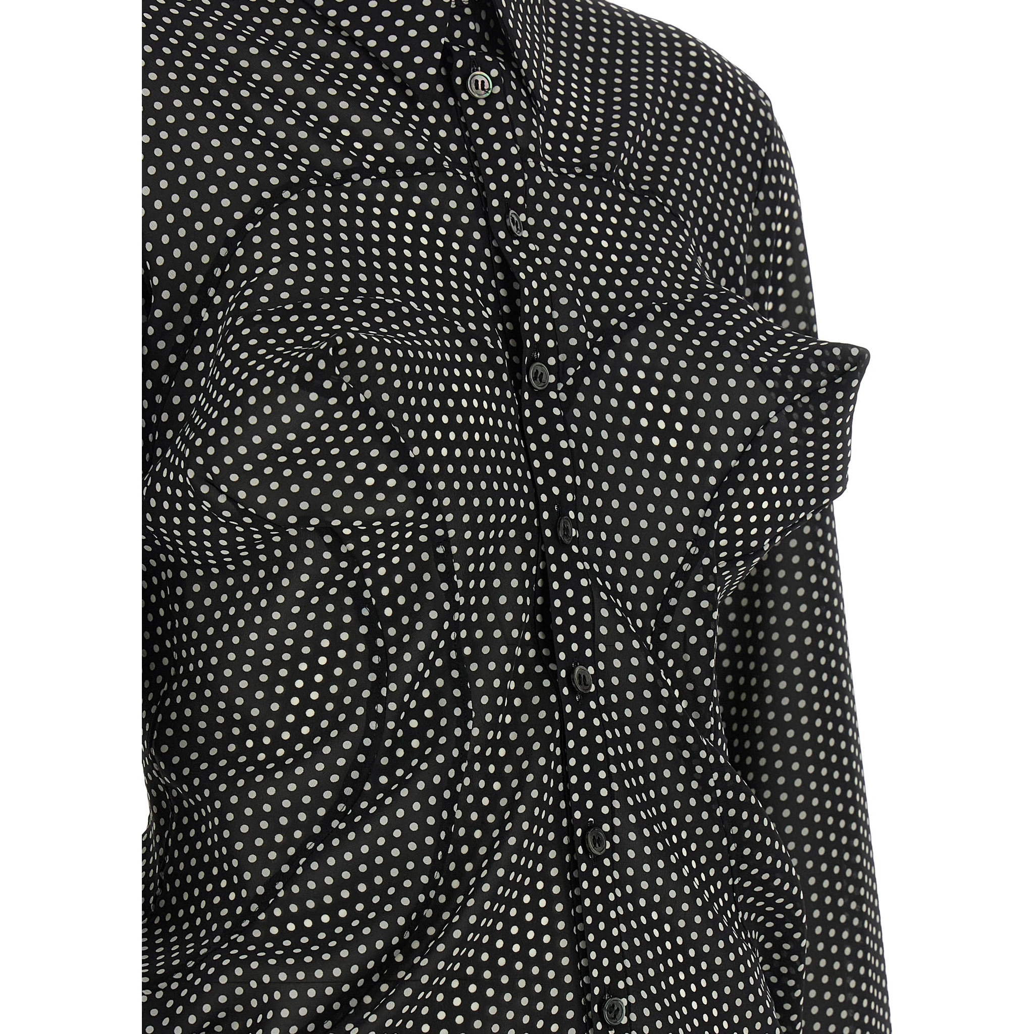 Bicolor Polyester Blouse