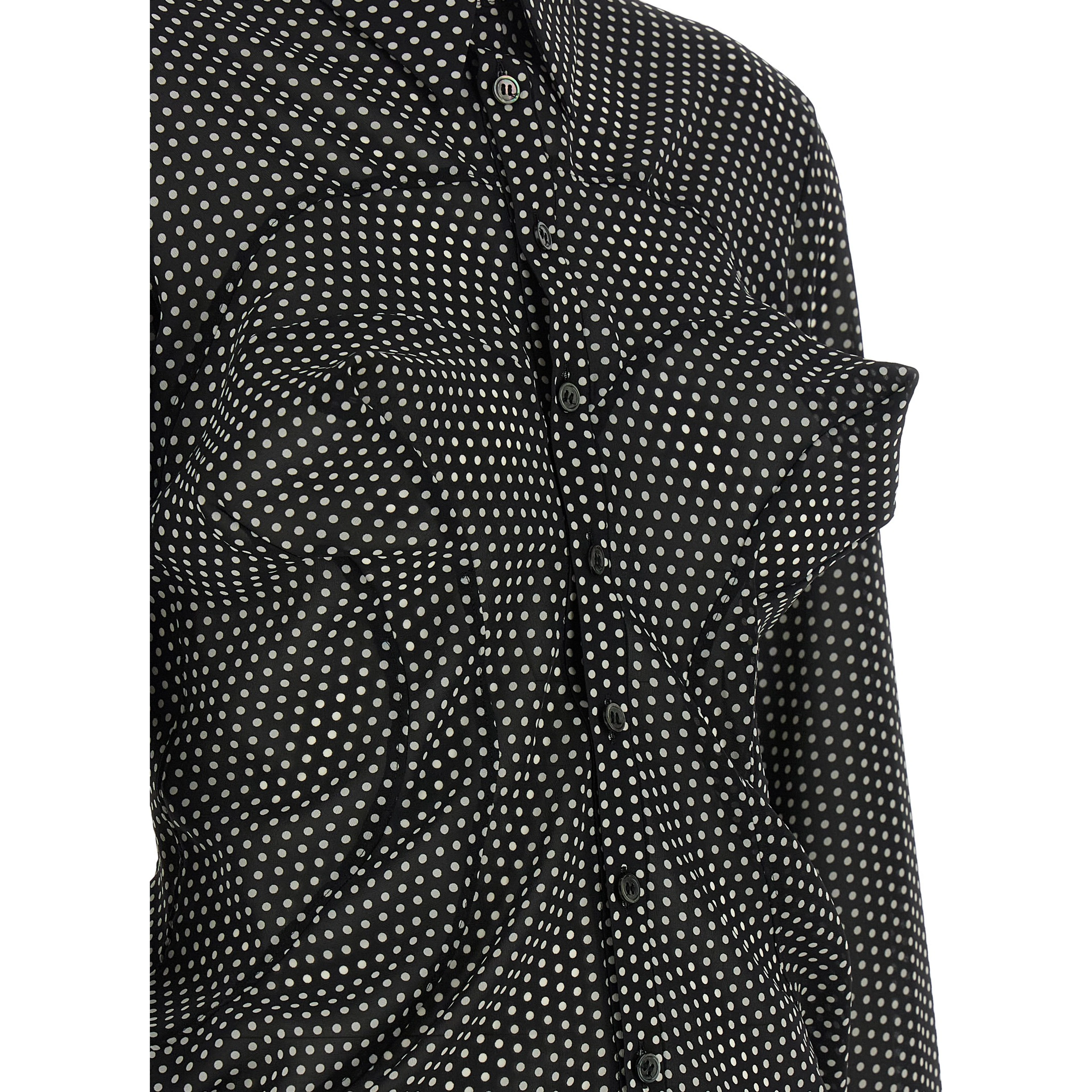 Bicolor Polyester Blouse