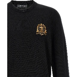 Black Virgin Wool Cardigan