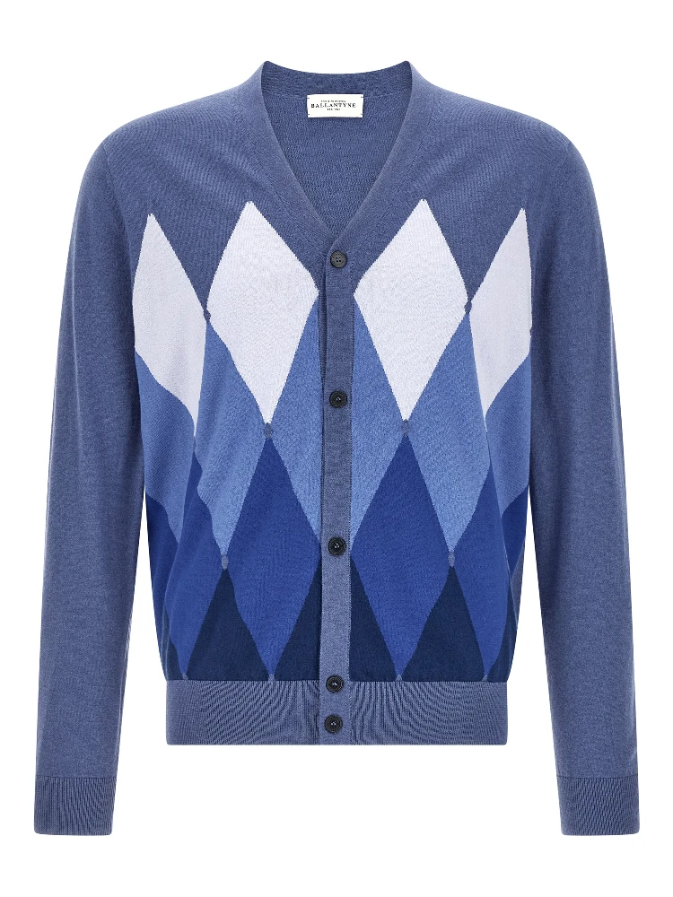 Blue Cotton Cardigan