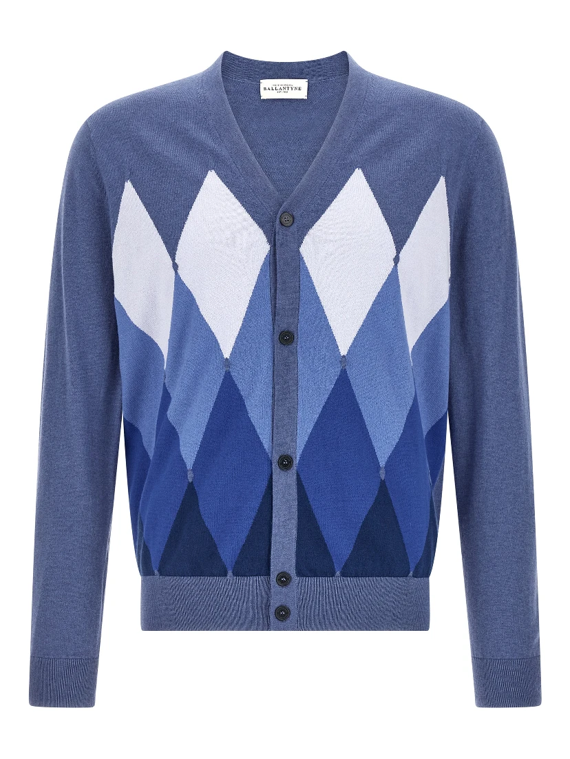 Blue Cotton Cardigan