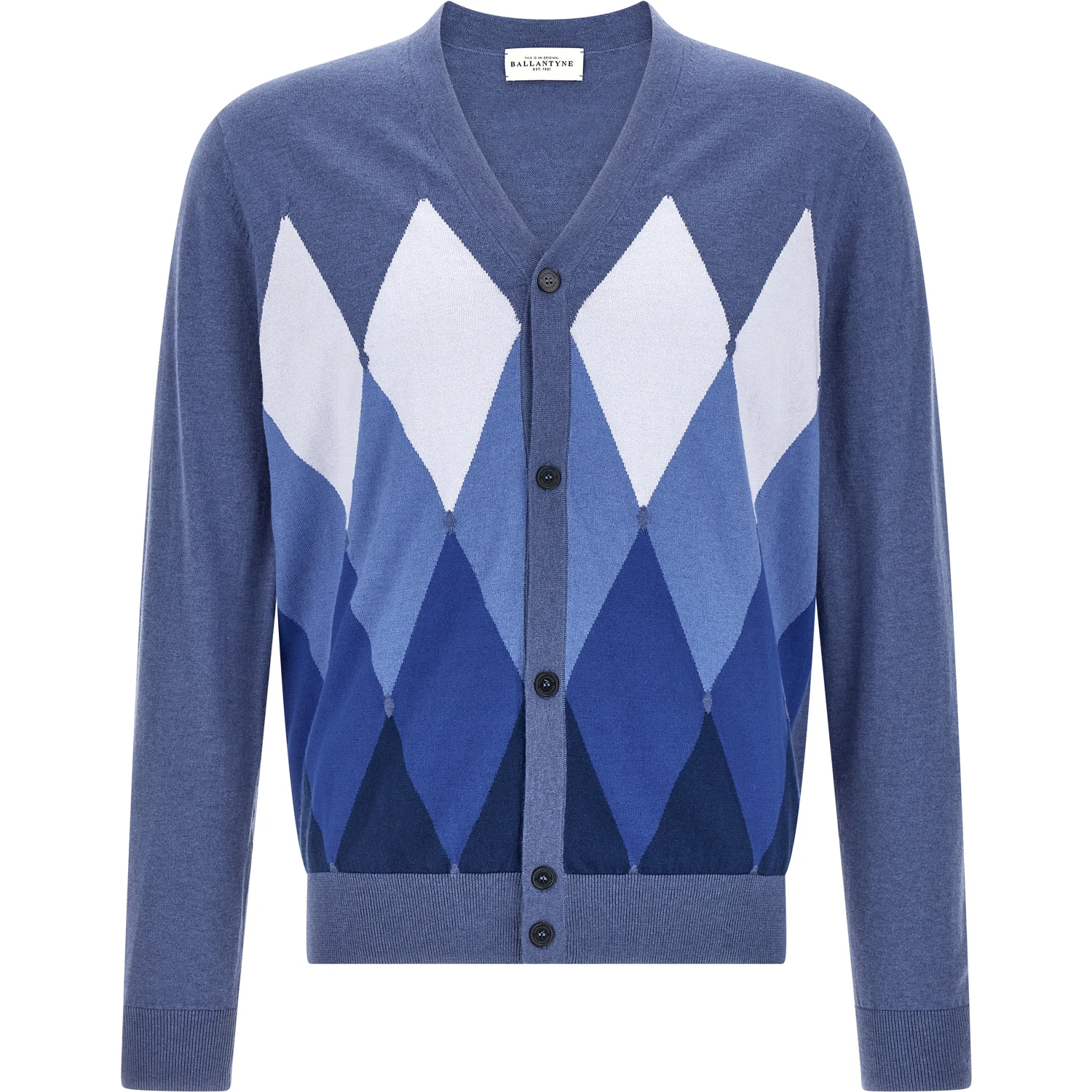 Blue Cotton Cardigan