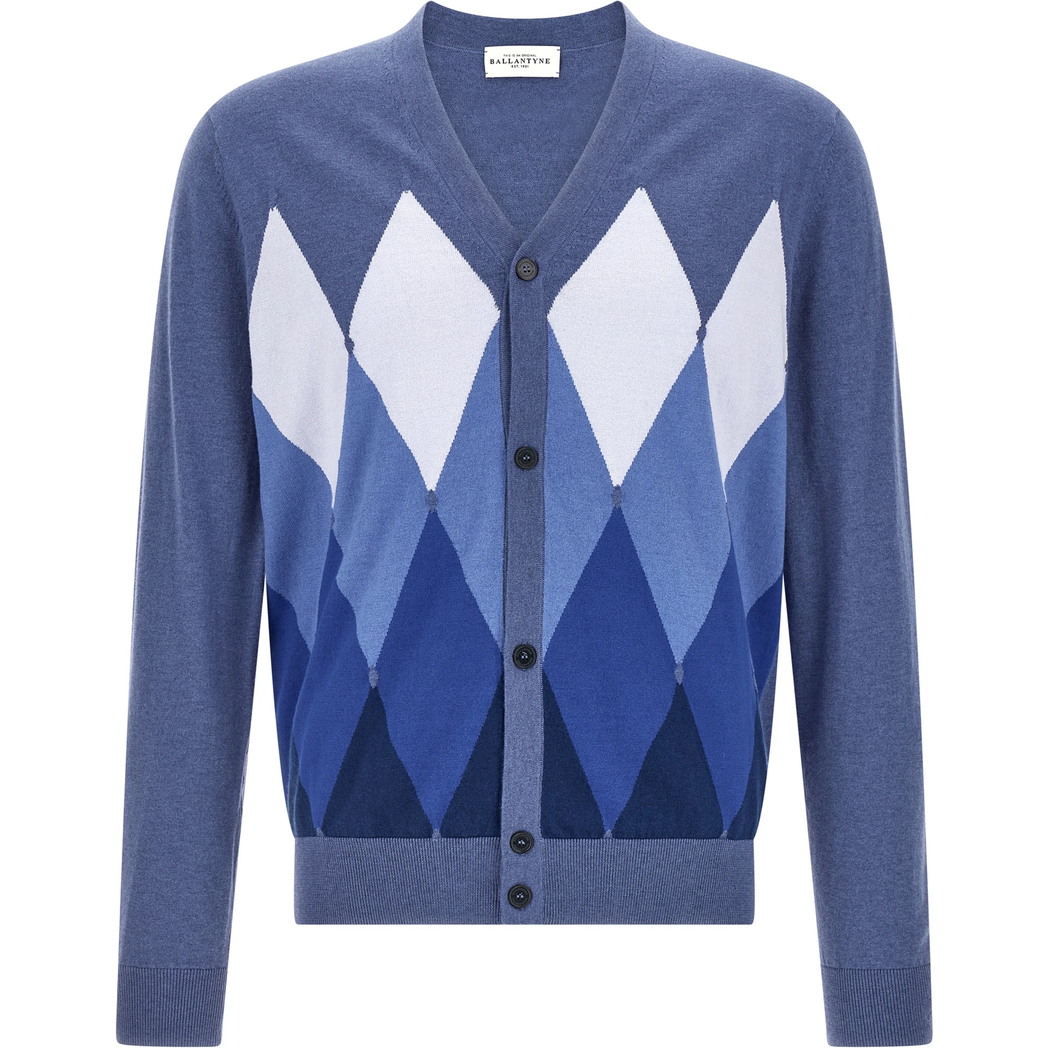 Blue Cotton Cardigan