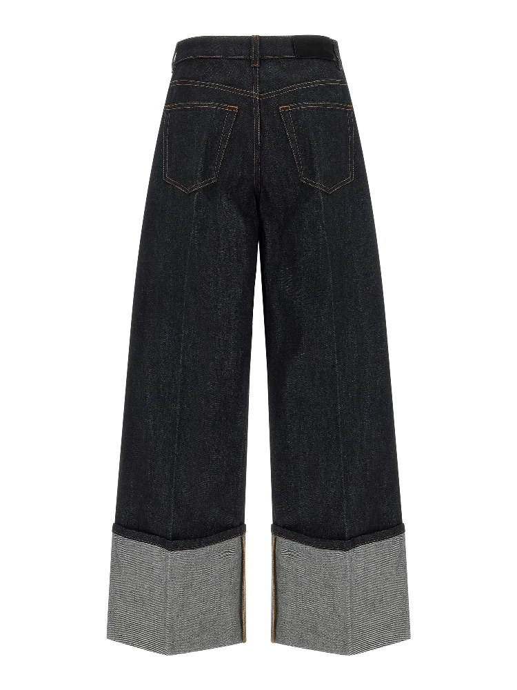Blue Cotton Flared Jeans alternative