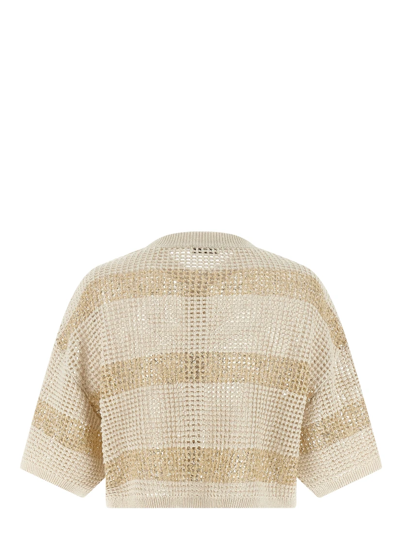 Beige Cotton Cardigan