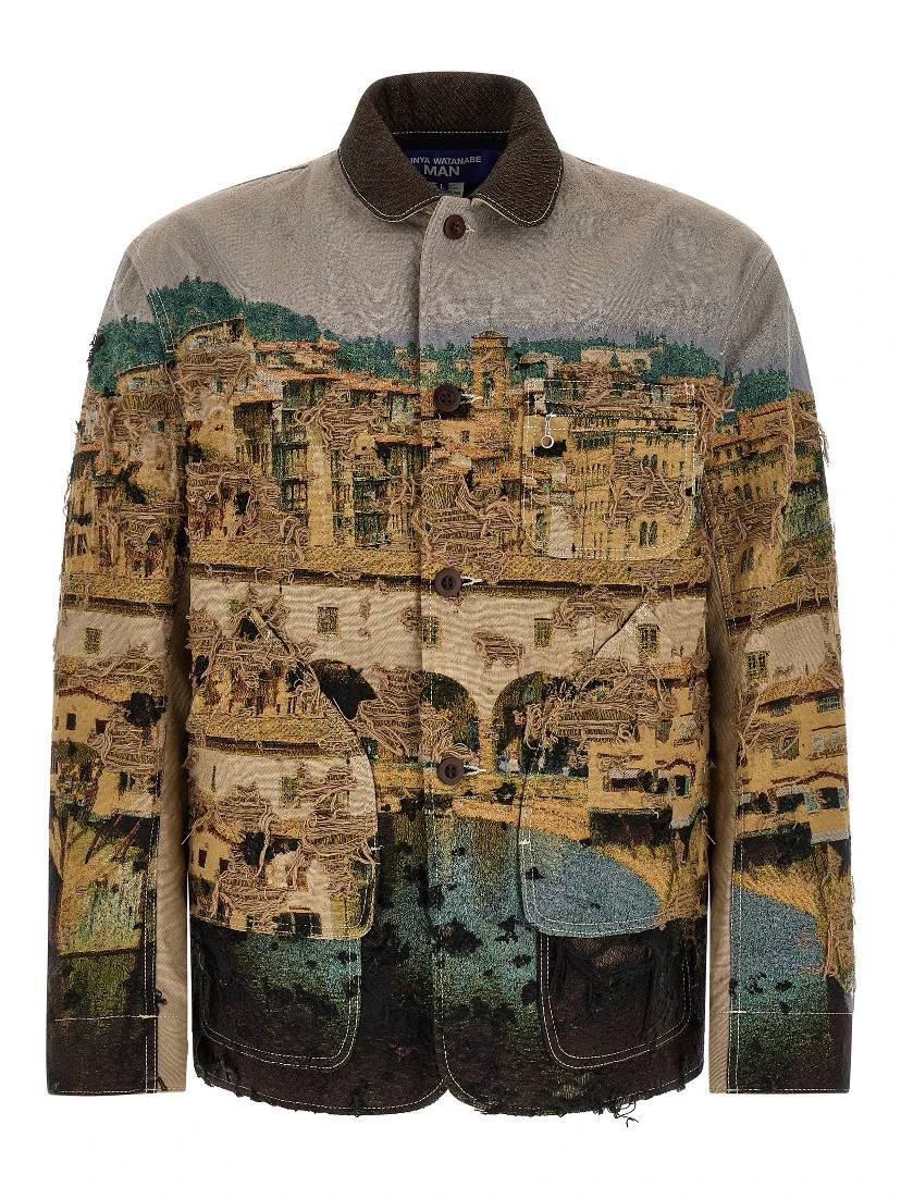 Multicolor Polyester Jacket