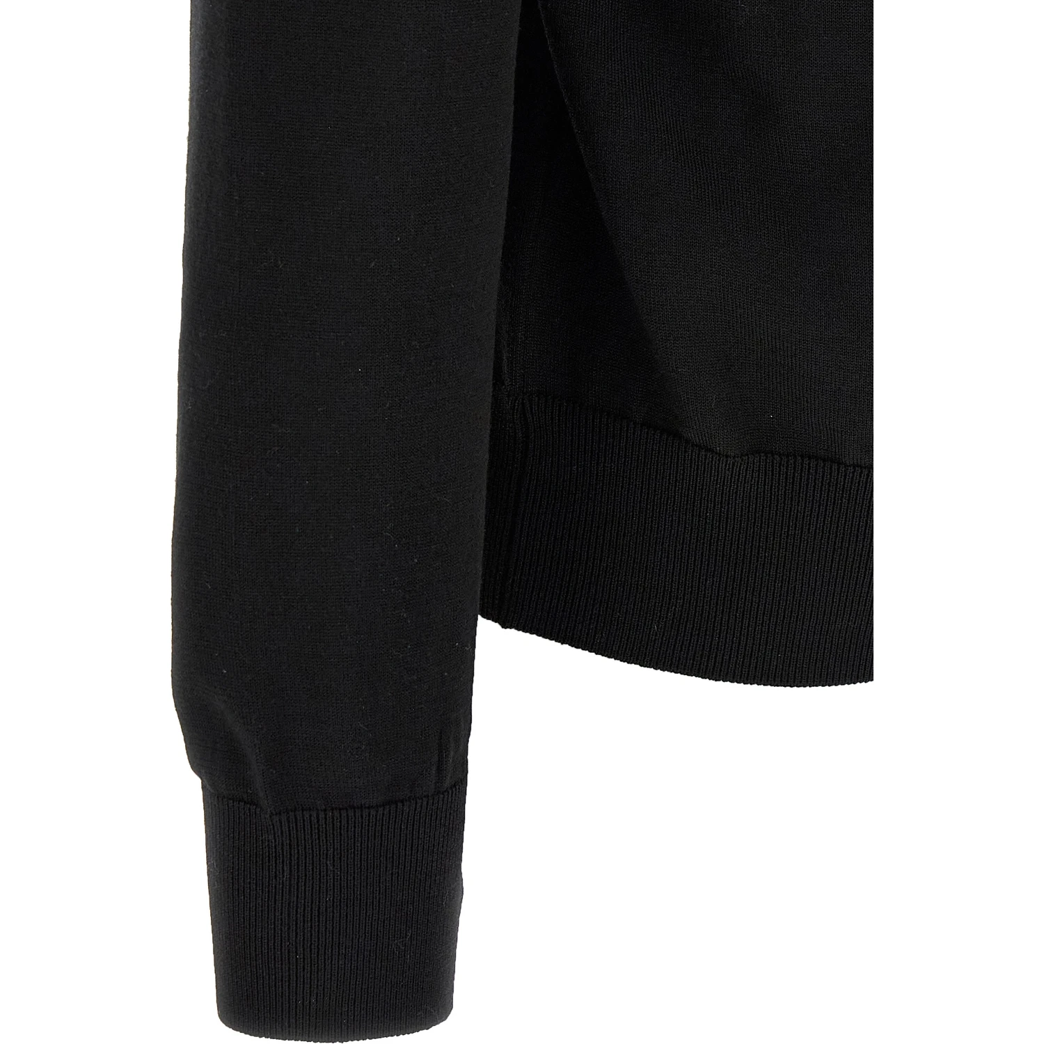 Black Virgin Wool Cardigan