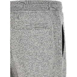Gray Cotton Athletic Pants