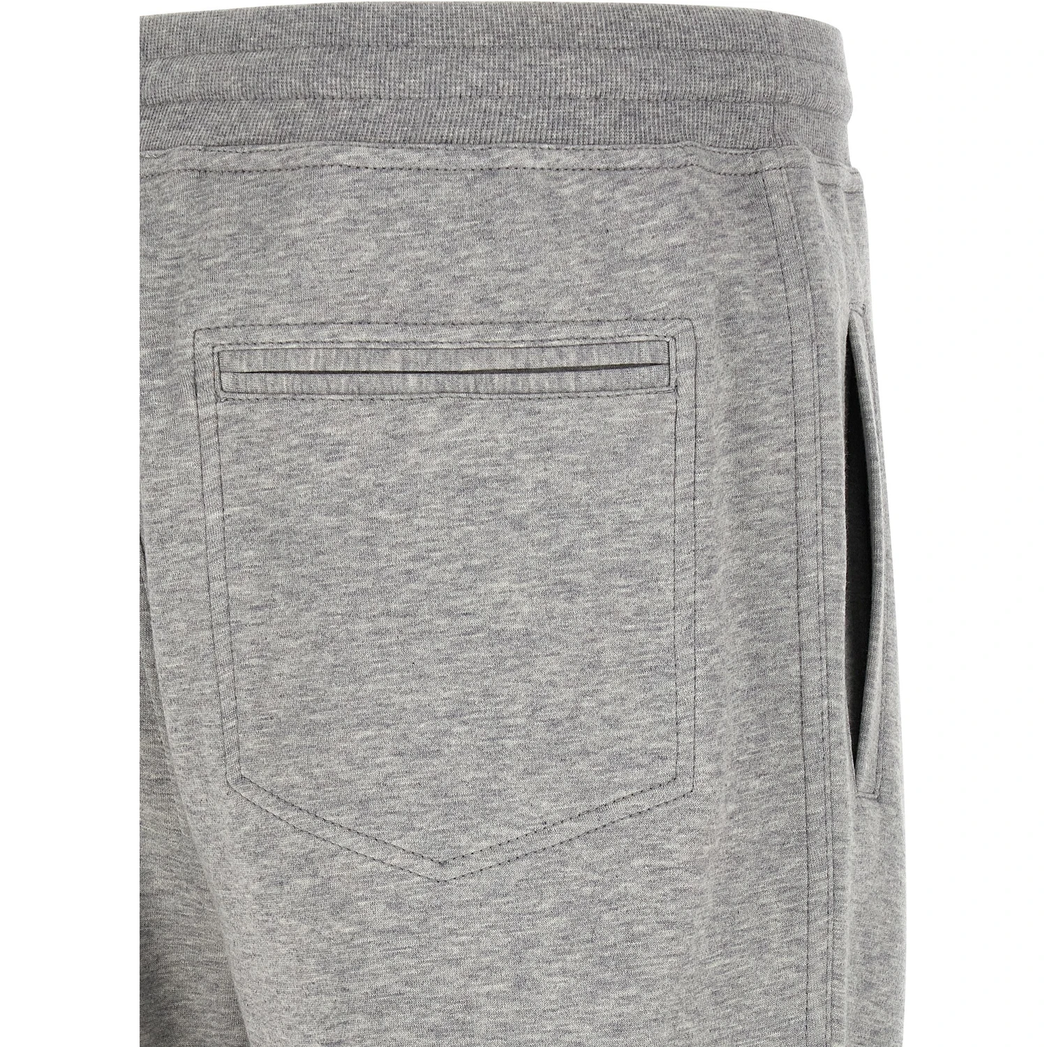 Gray Cotton Athletic Pants