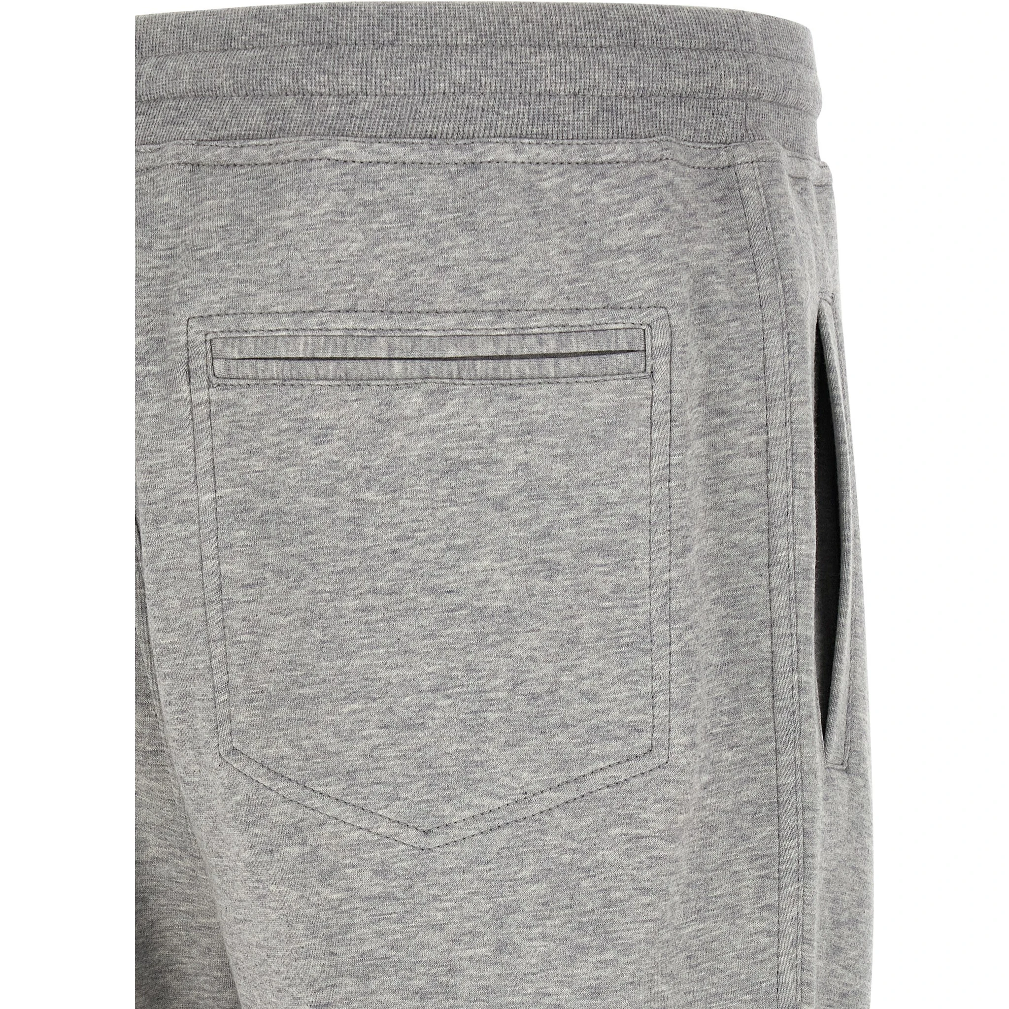 Gray Cotton Athletic Pants
