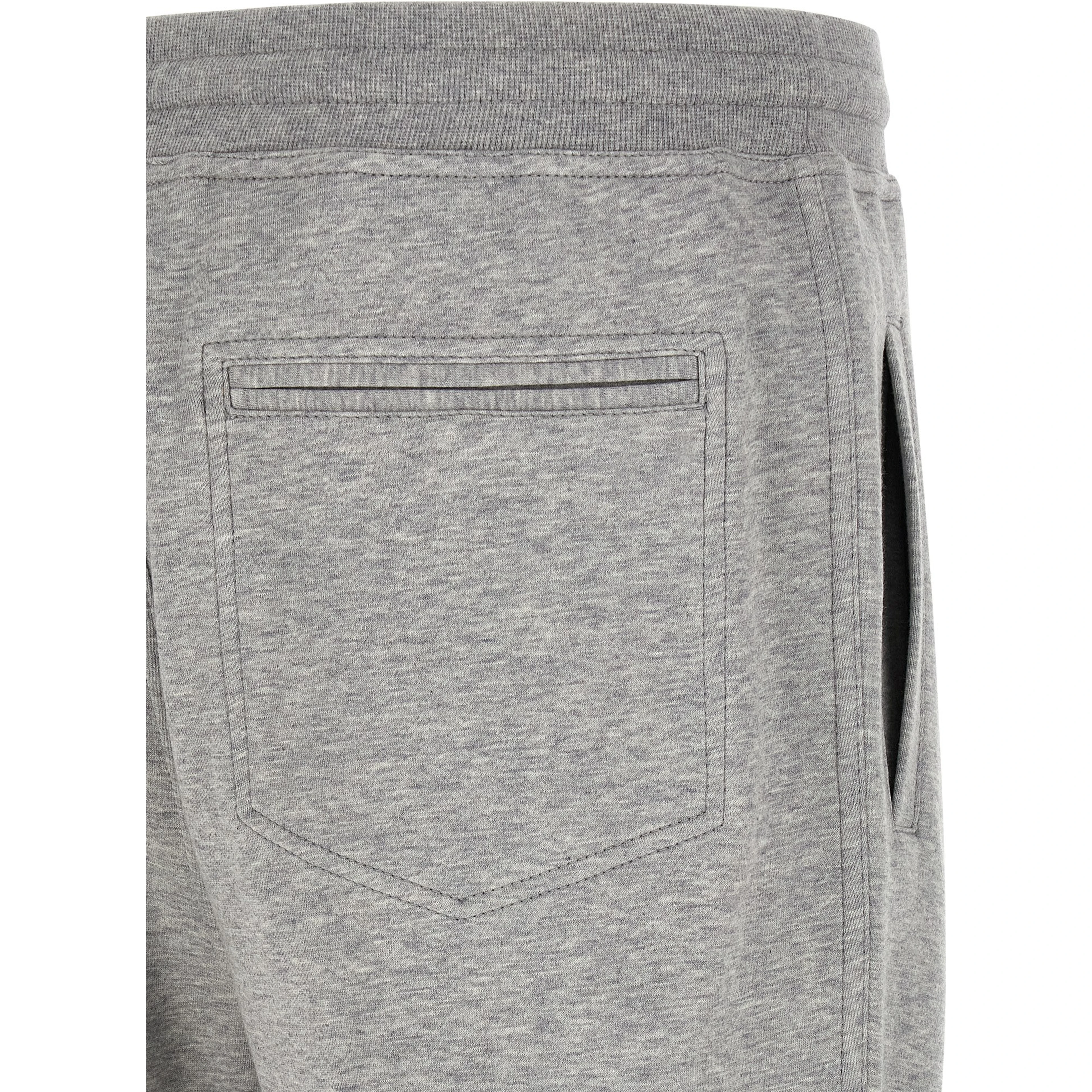Gray Cotton Athletic Pants