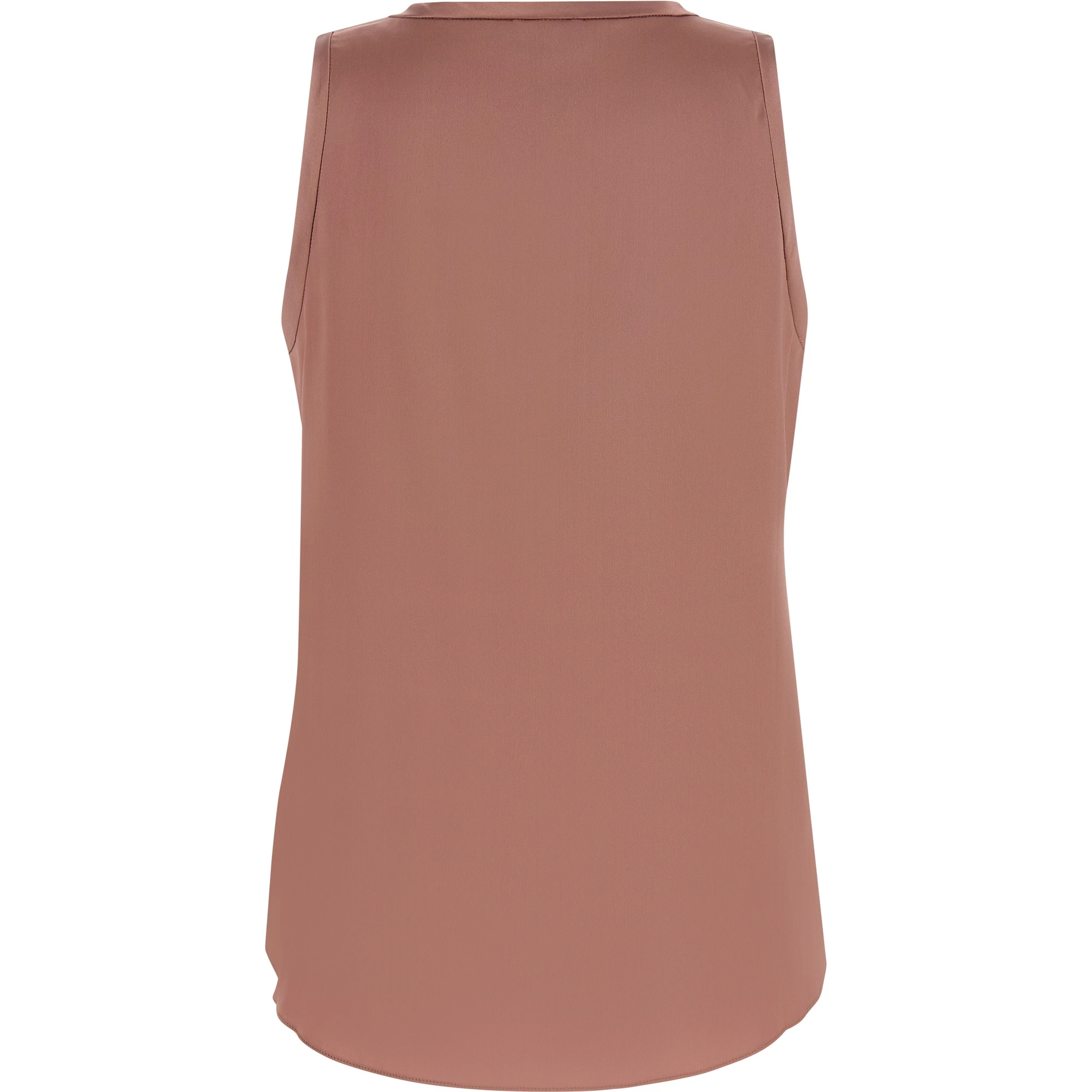 Multicolor Silk Sleeveles T-Shirt