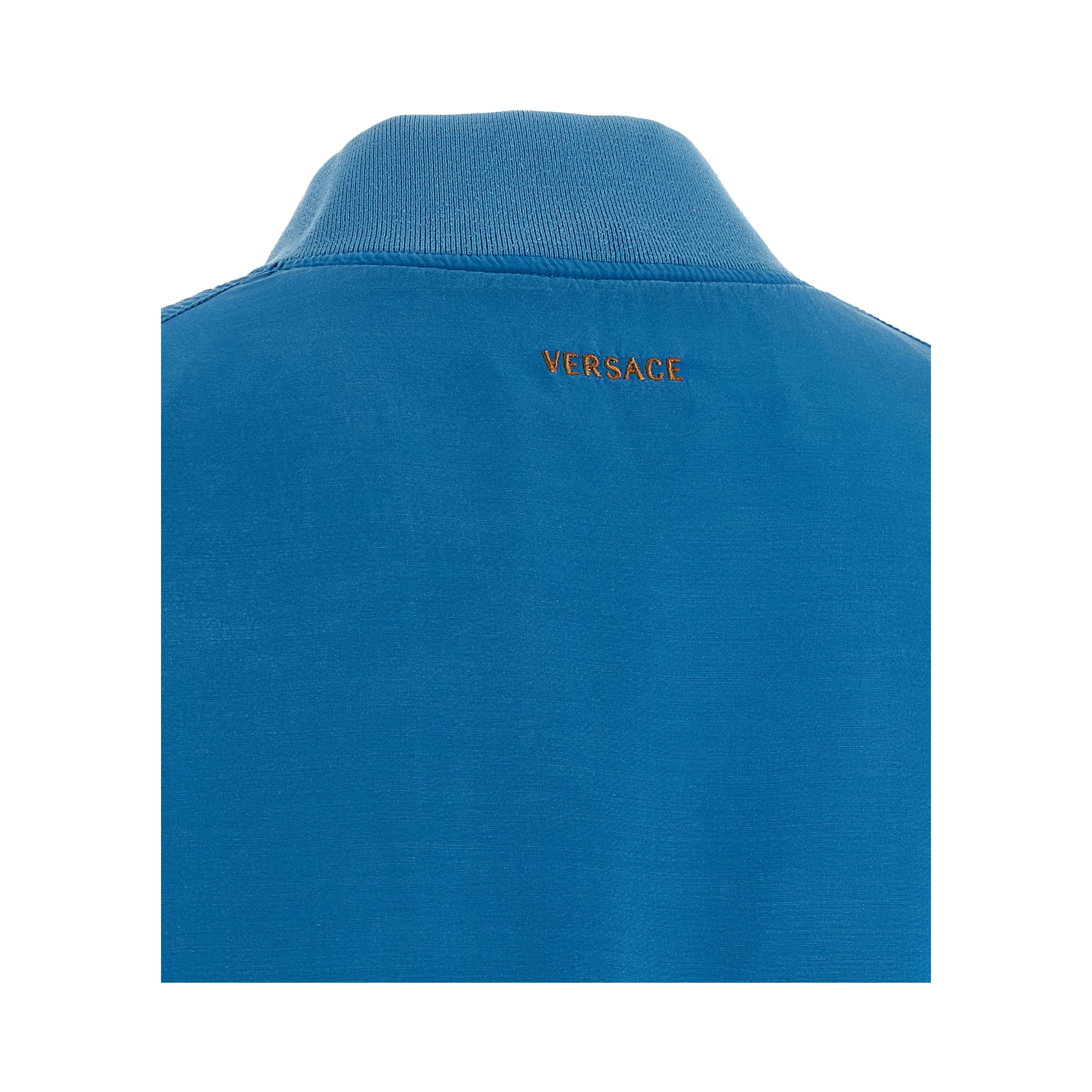 Blue Silk Bomber