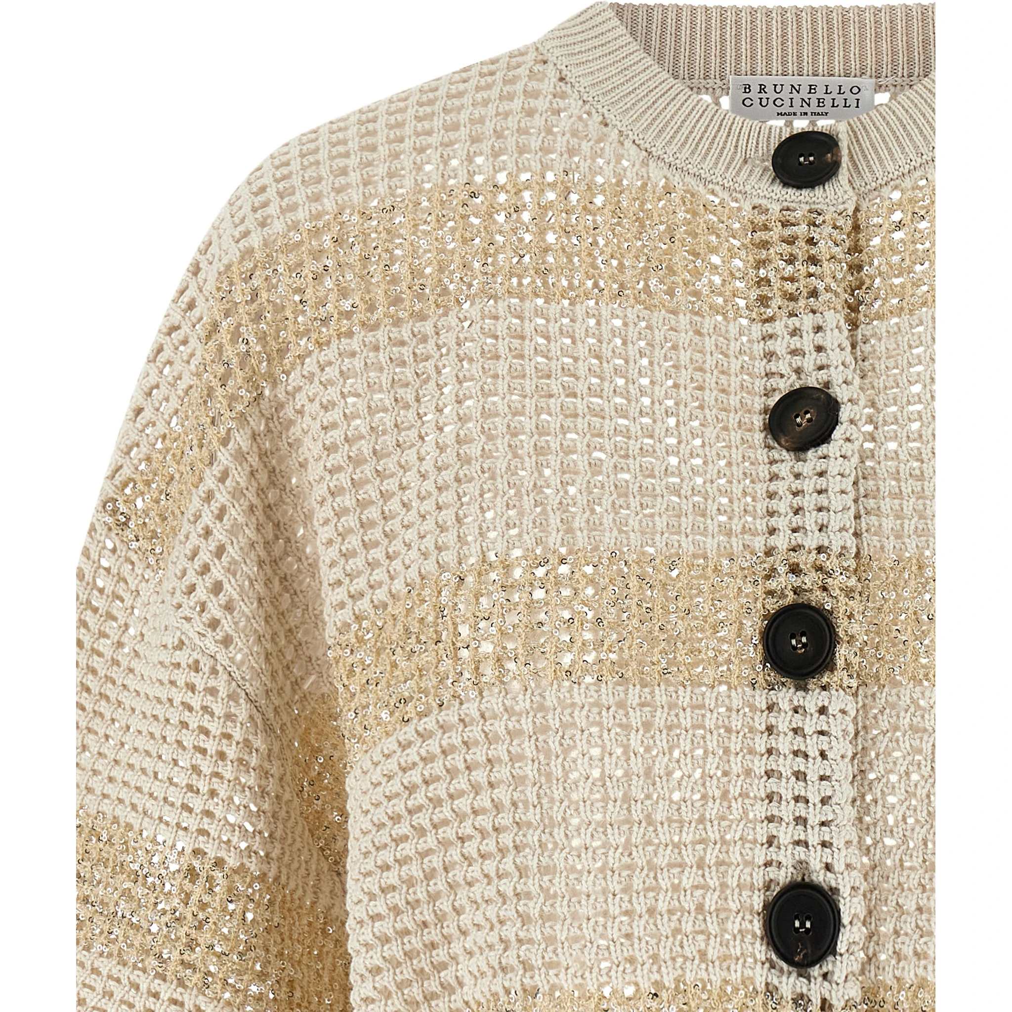 Beige Cotton Cardigan