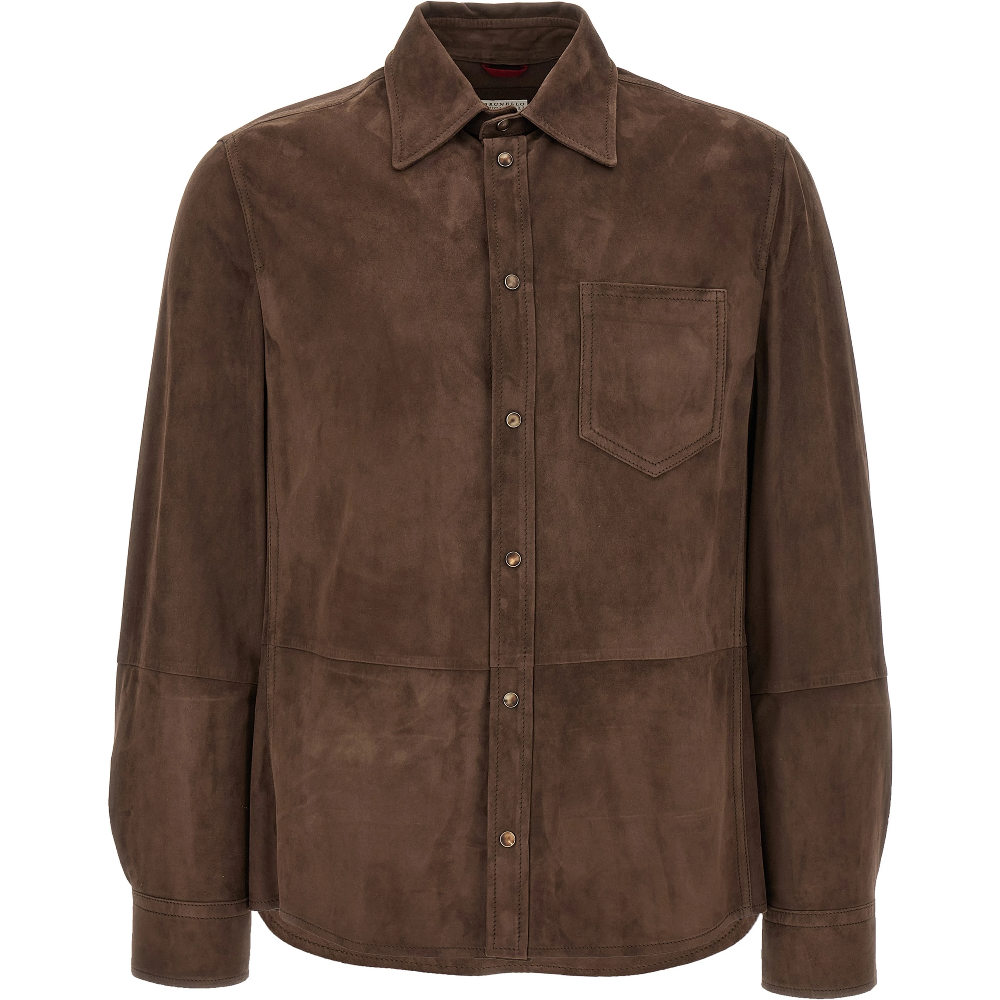Brown Lamb Leather Blouse