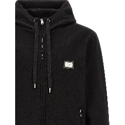 Black Cotton Sweatshirt