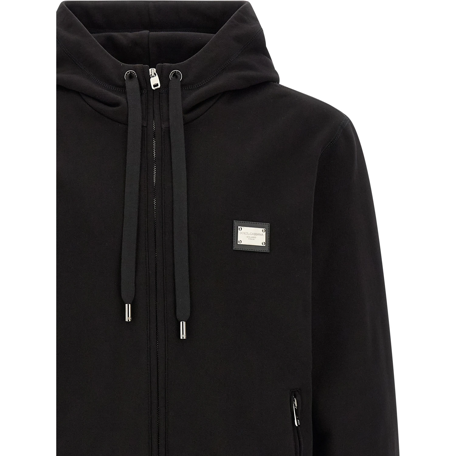 Black Cotton Sweatshirt