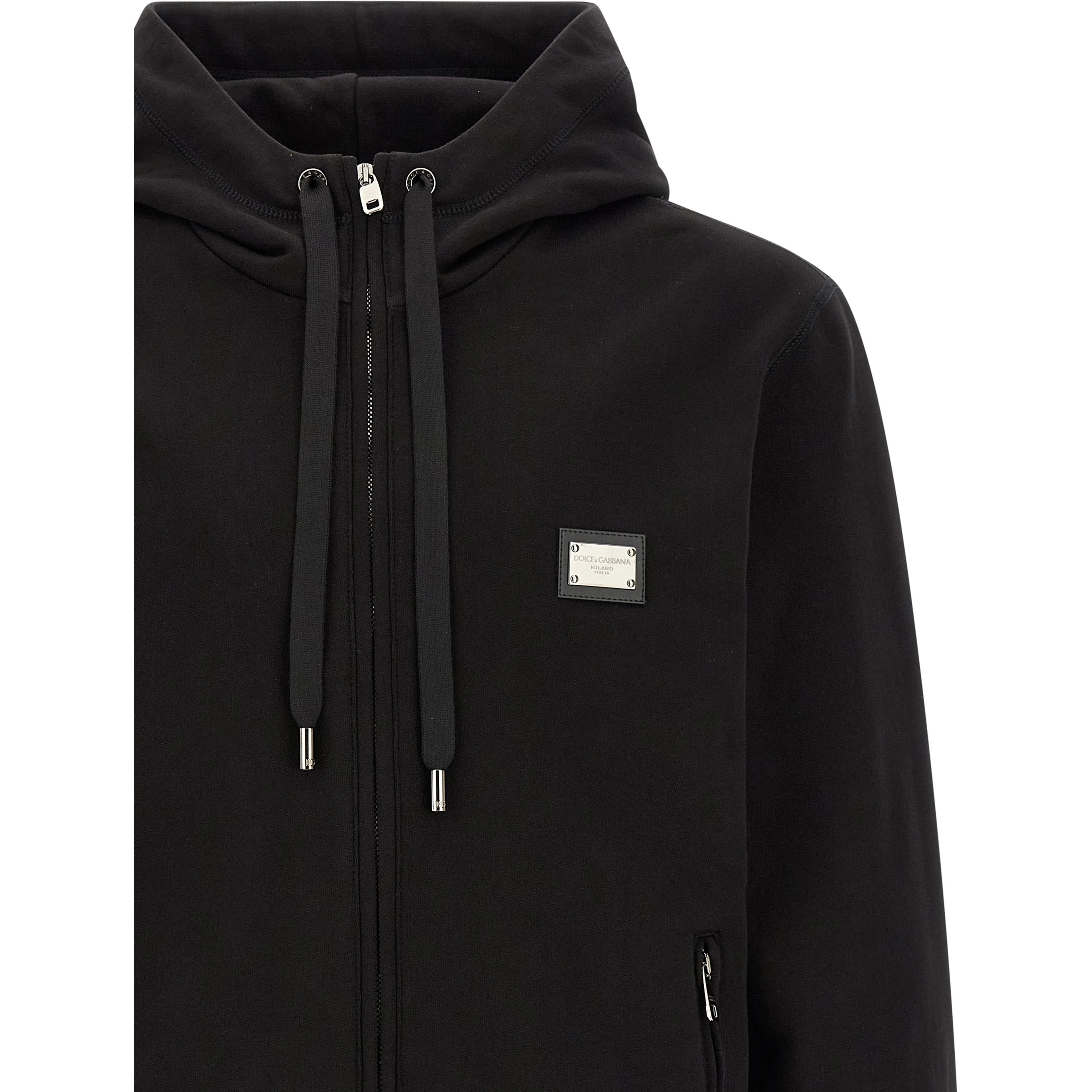 Black Cotton Sweatshirt