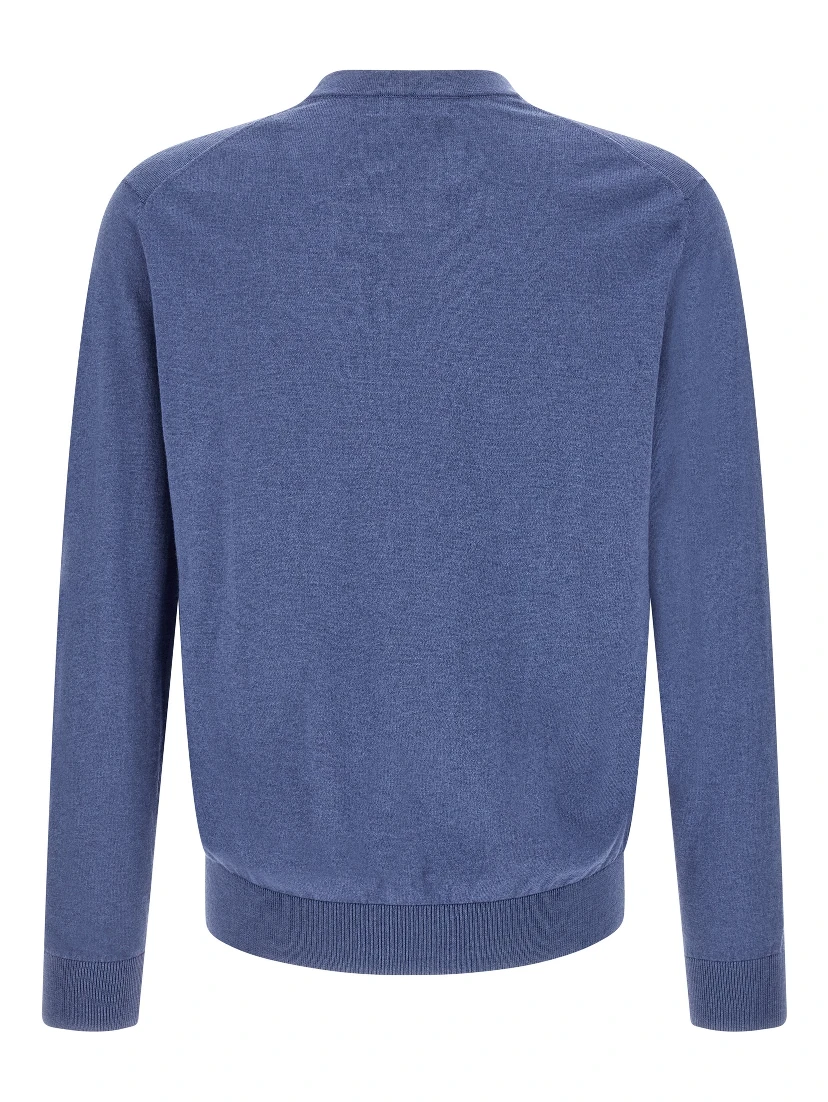 Blue Cotton Cardigan