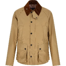 Beige Nylon Shell Jacket