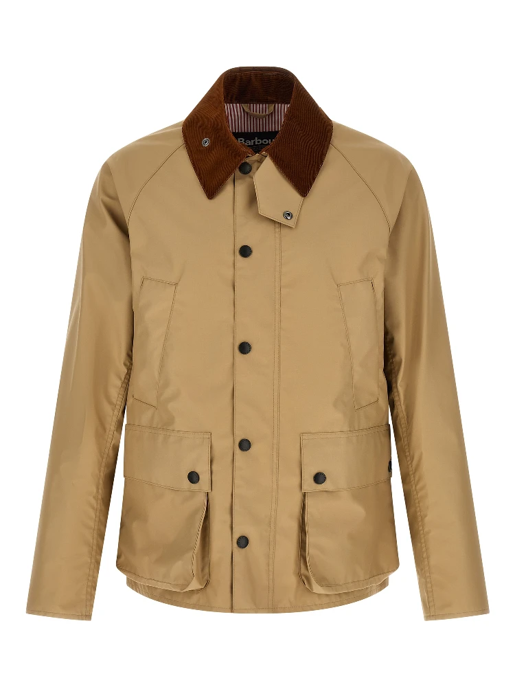 Beige Nylon Shell Jacket