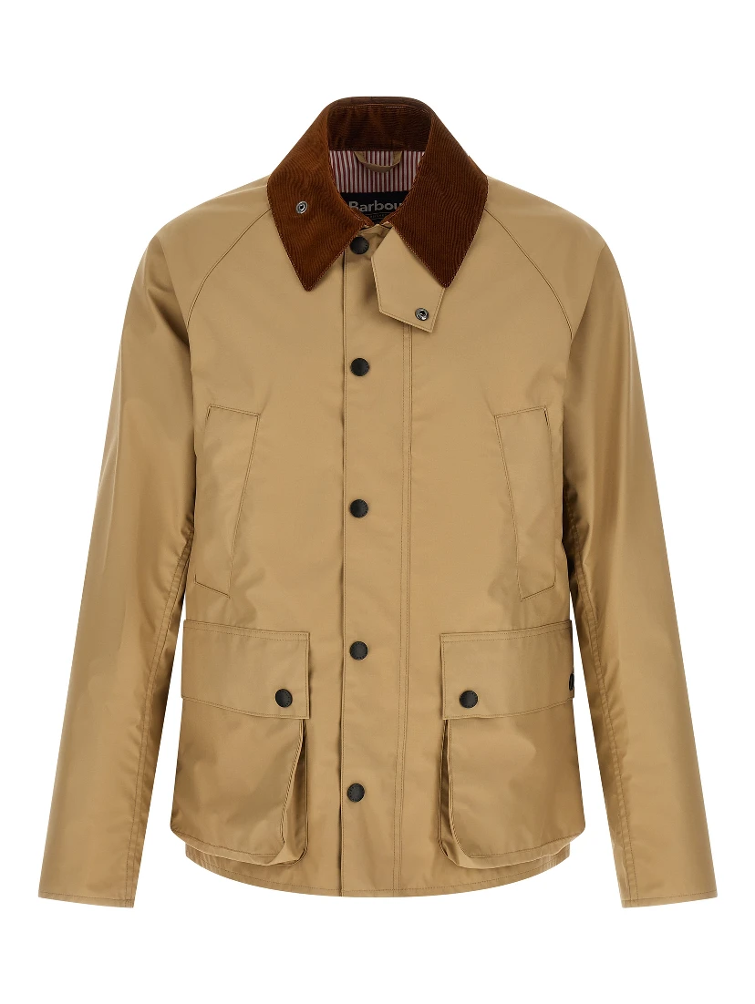 Beige Nylon Shell Jacket