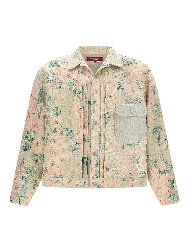 Multicolor Rayon Denim Jacket