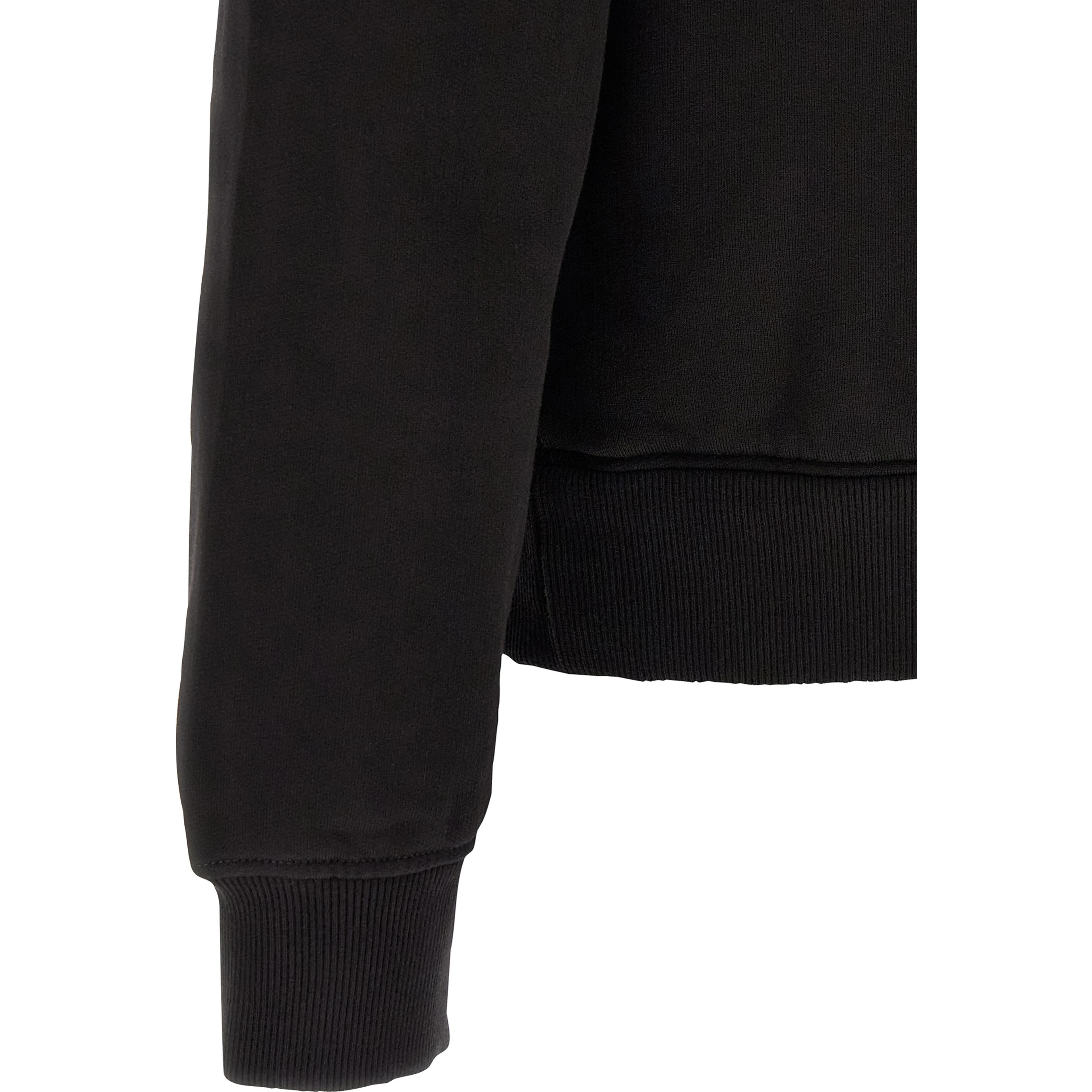 Black Cotton Sweatshirt