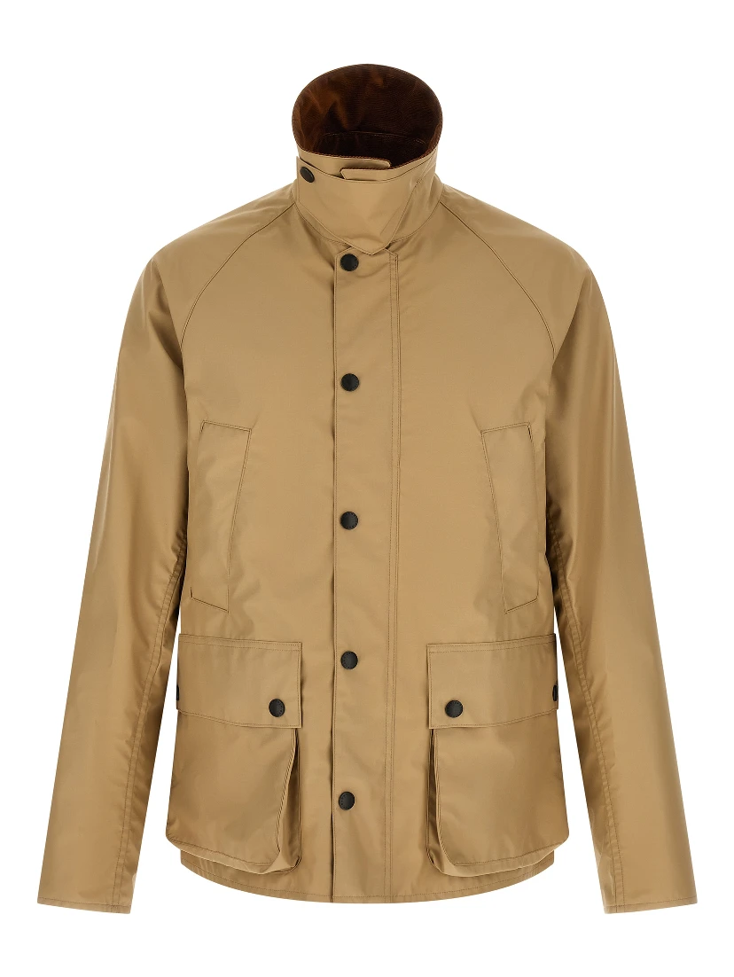 Beige Nylon Shell Jacket