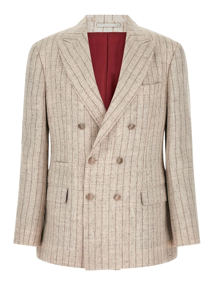 Gray Linen Blazer