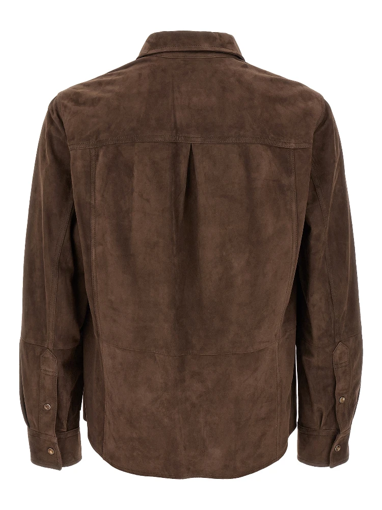 Brown Lamb Leather Blouse alternative