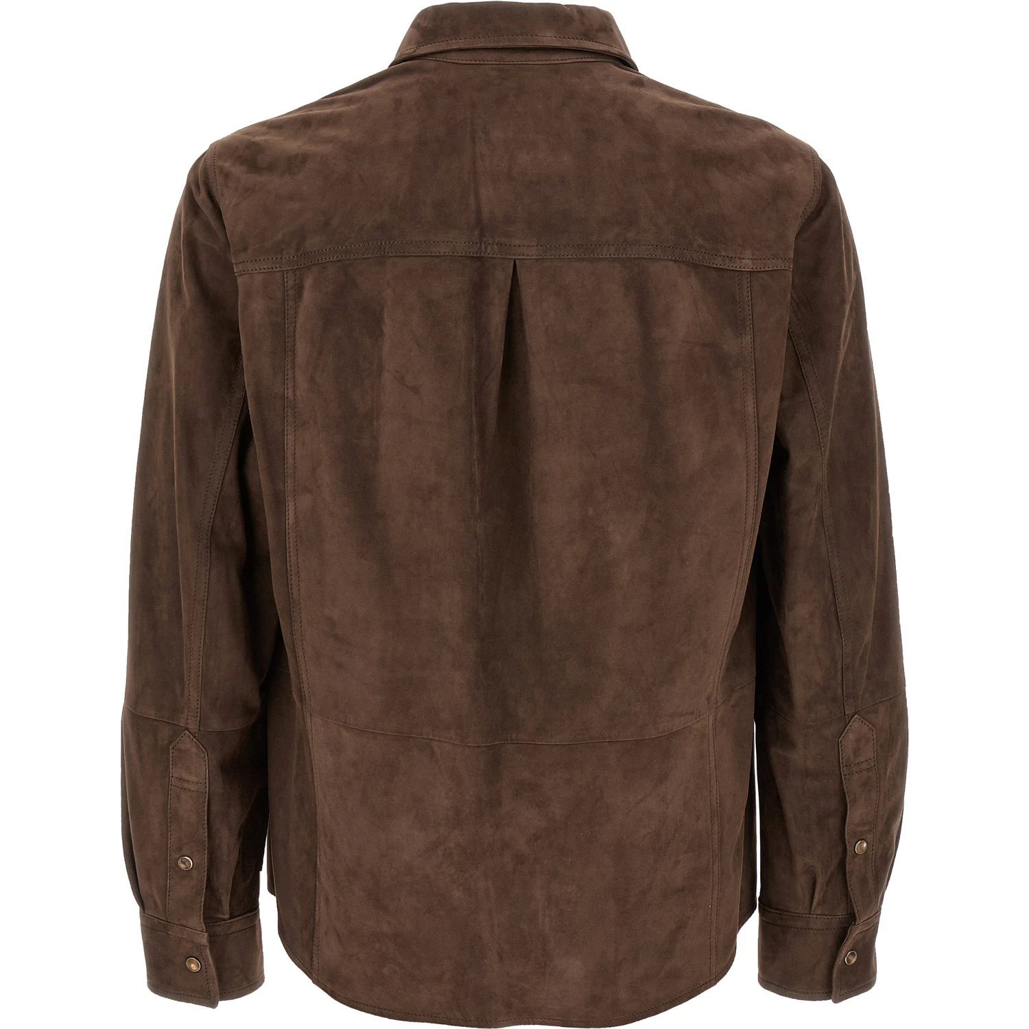 Brown Lamb Leather Blouse