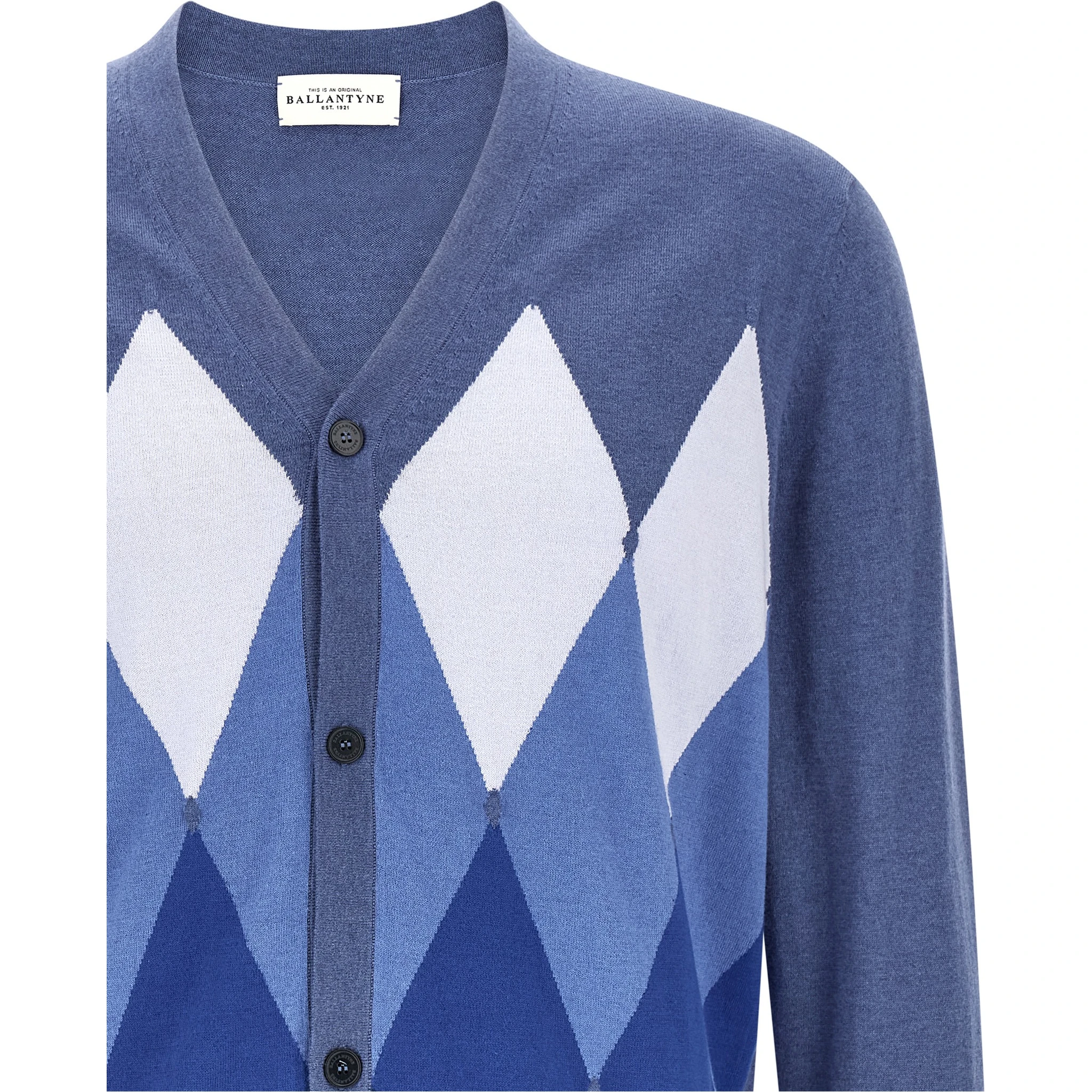 Blue Cotton Cardigan