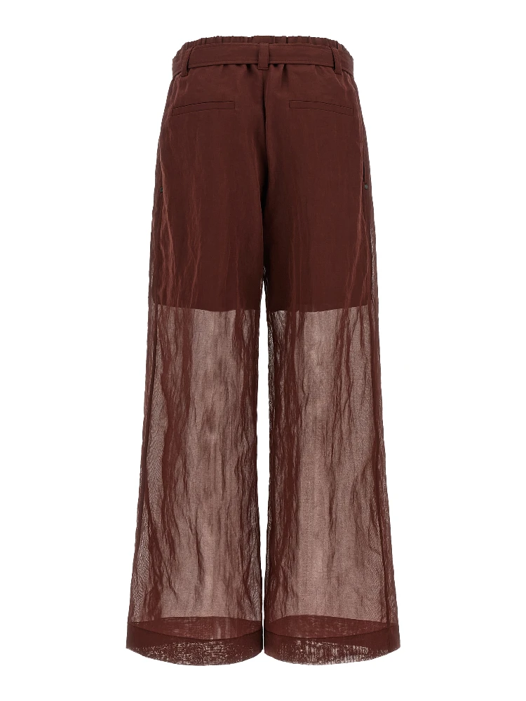 Bordeaux Cotton Flared Pants alternative