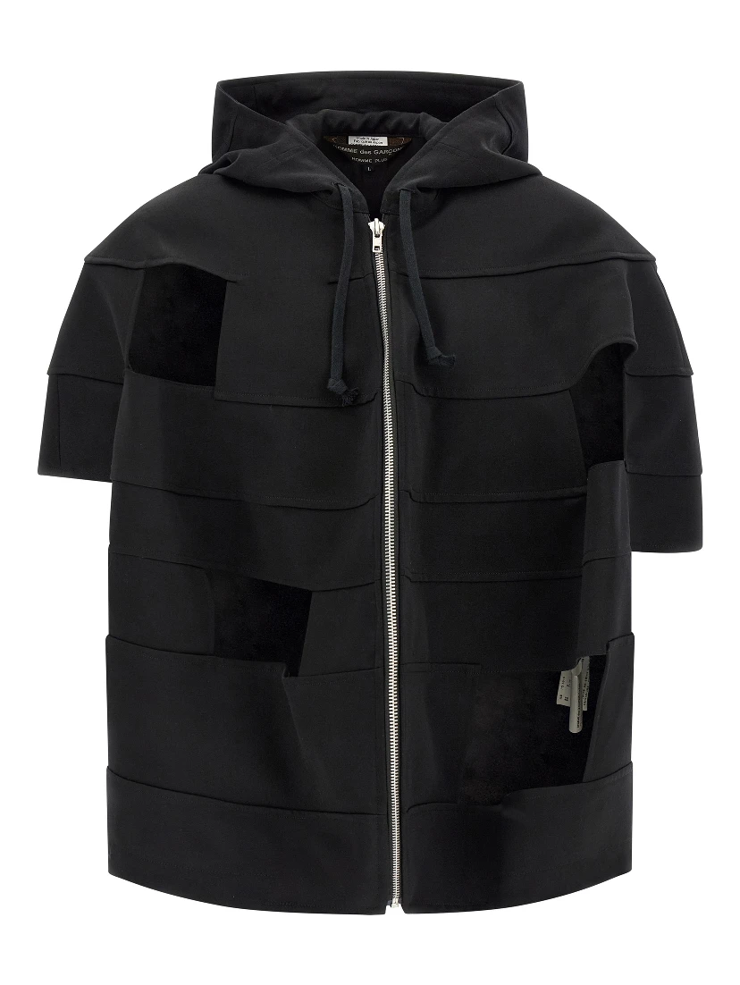 Black Wool Shell Jacket