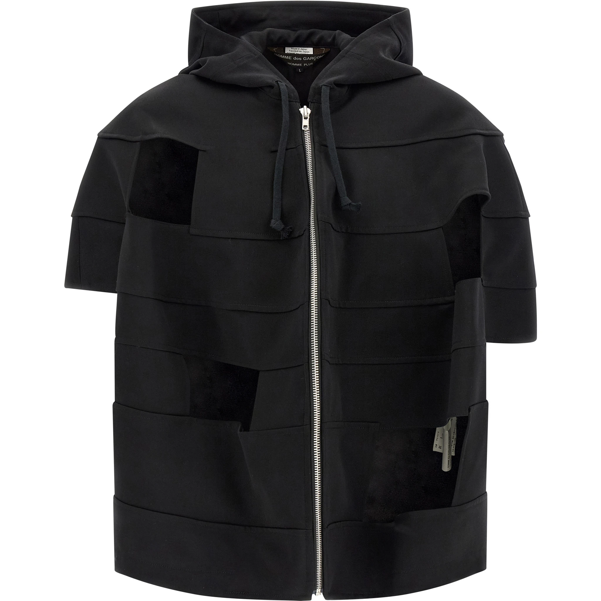 Black Wool Shell Jacket