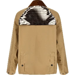 Beige Nylon Shell Jacket