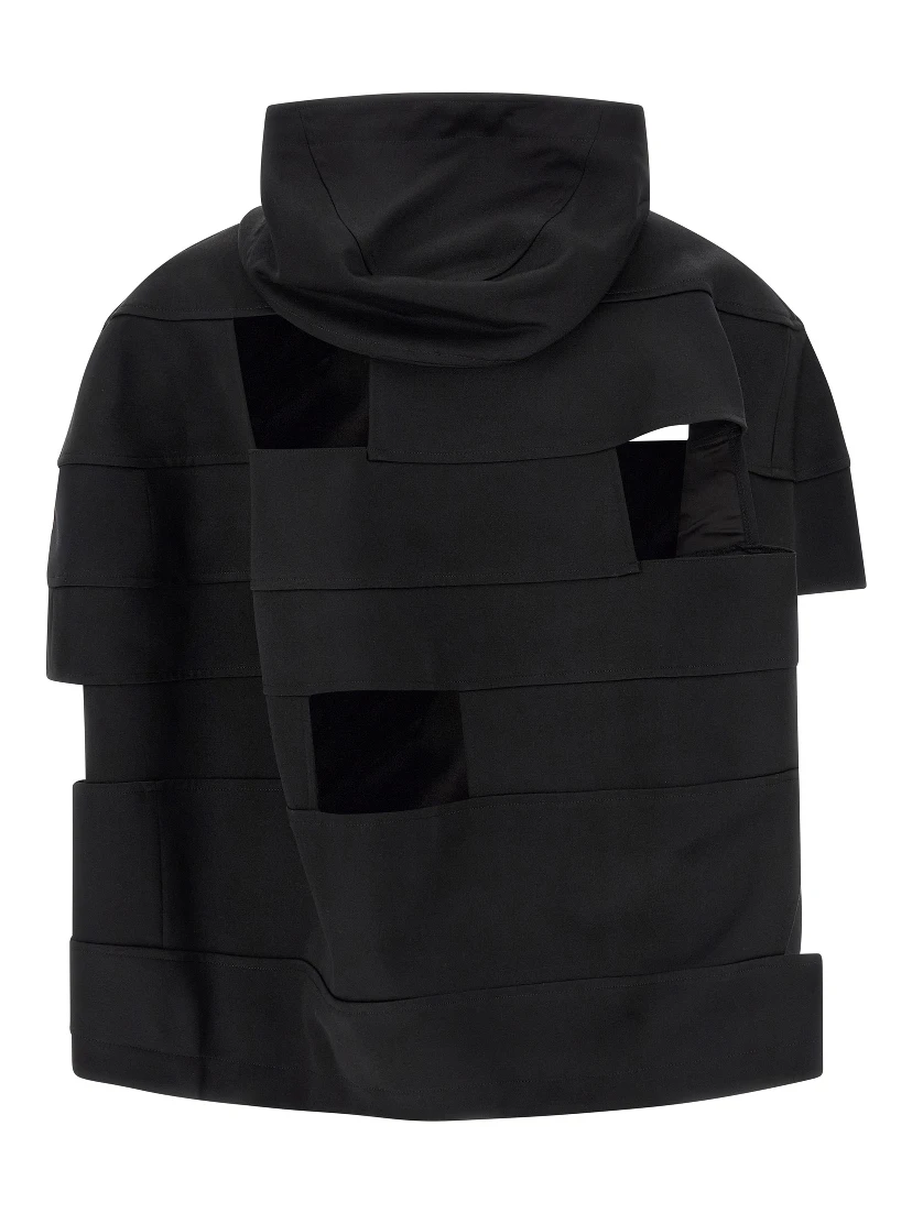 Black Wool Shell Jacket