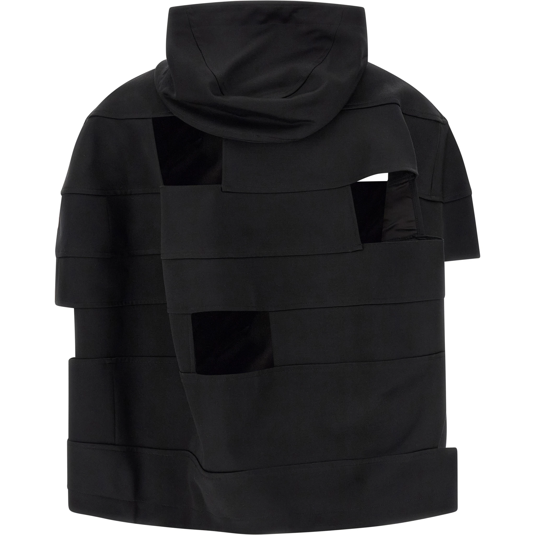 Black Wool Shell Jacket