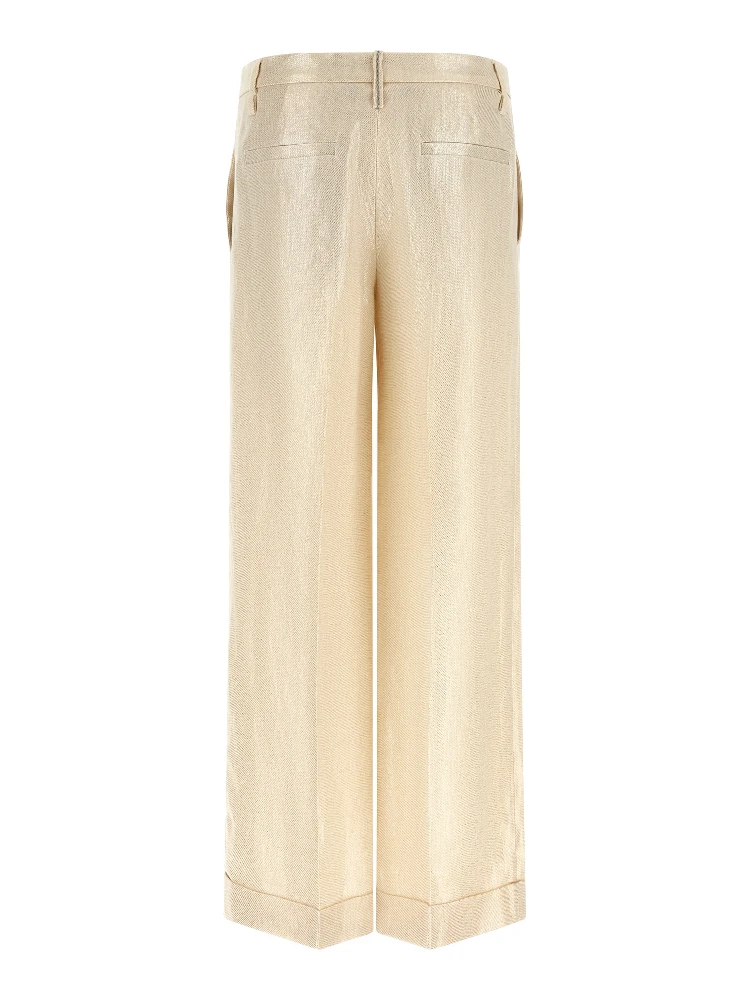 Gold Linen Casual Pants alternative