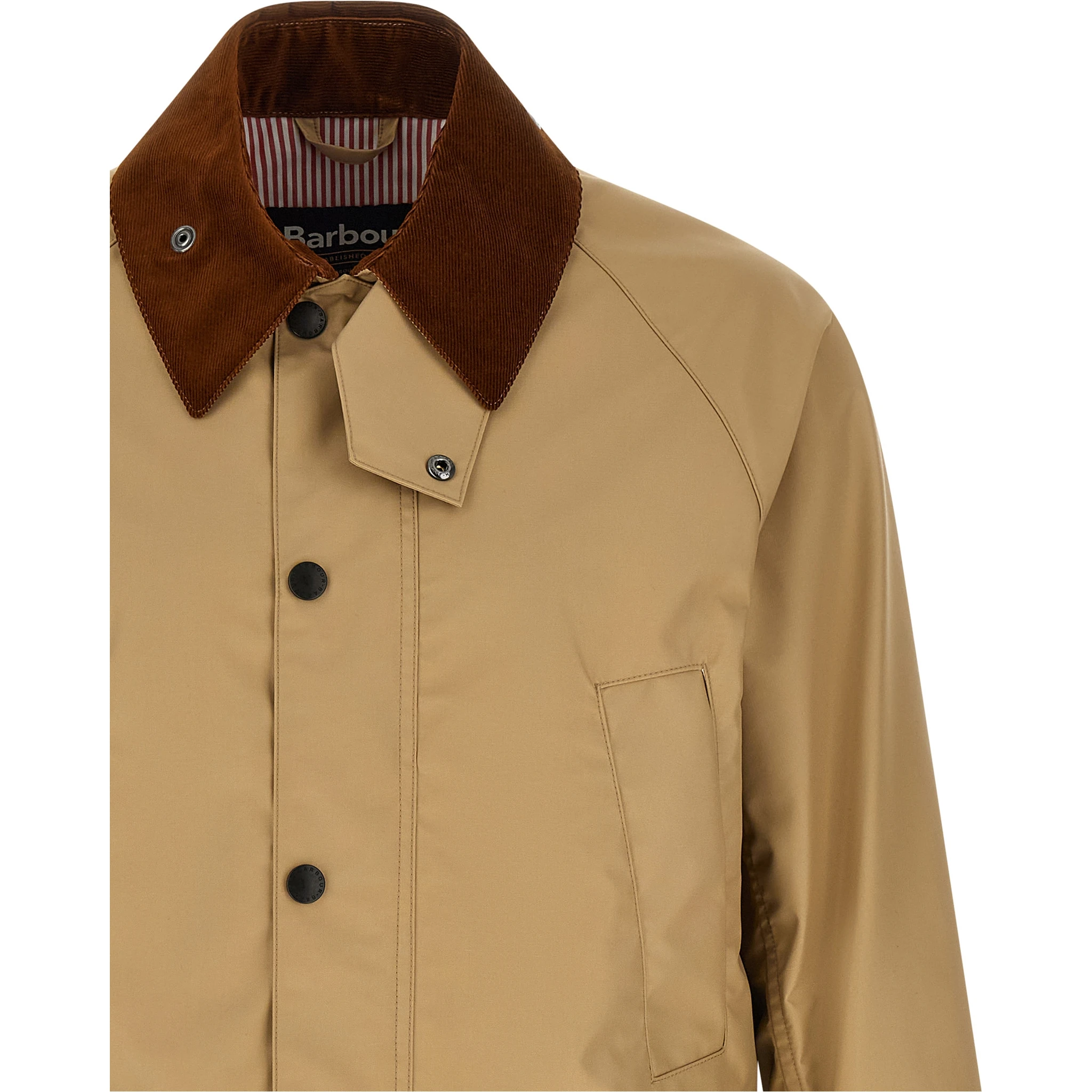 Beige Nylon Shell Jacket