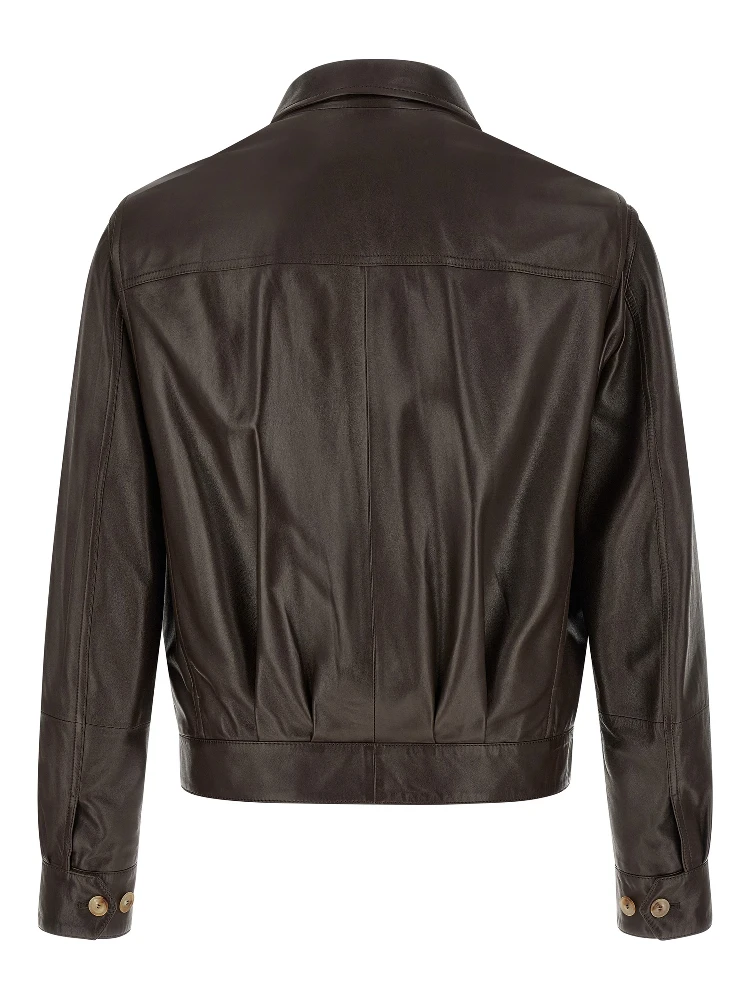 Brown Lamb Leather Leather Jacket alternative