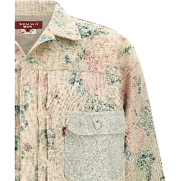 Multicolor Rayon Denim Jacket