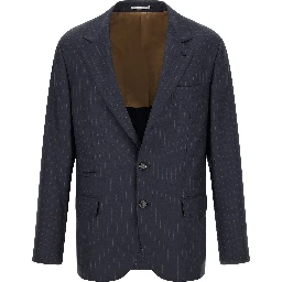 Blue Virgin Wool Blazer