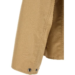 Beige Nylon Shell Jacket