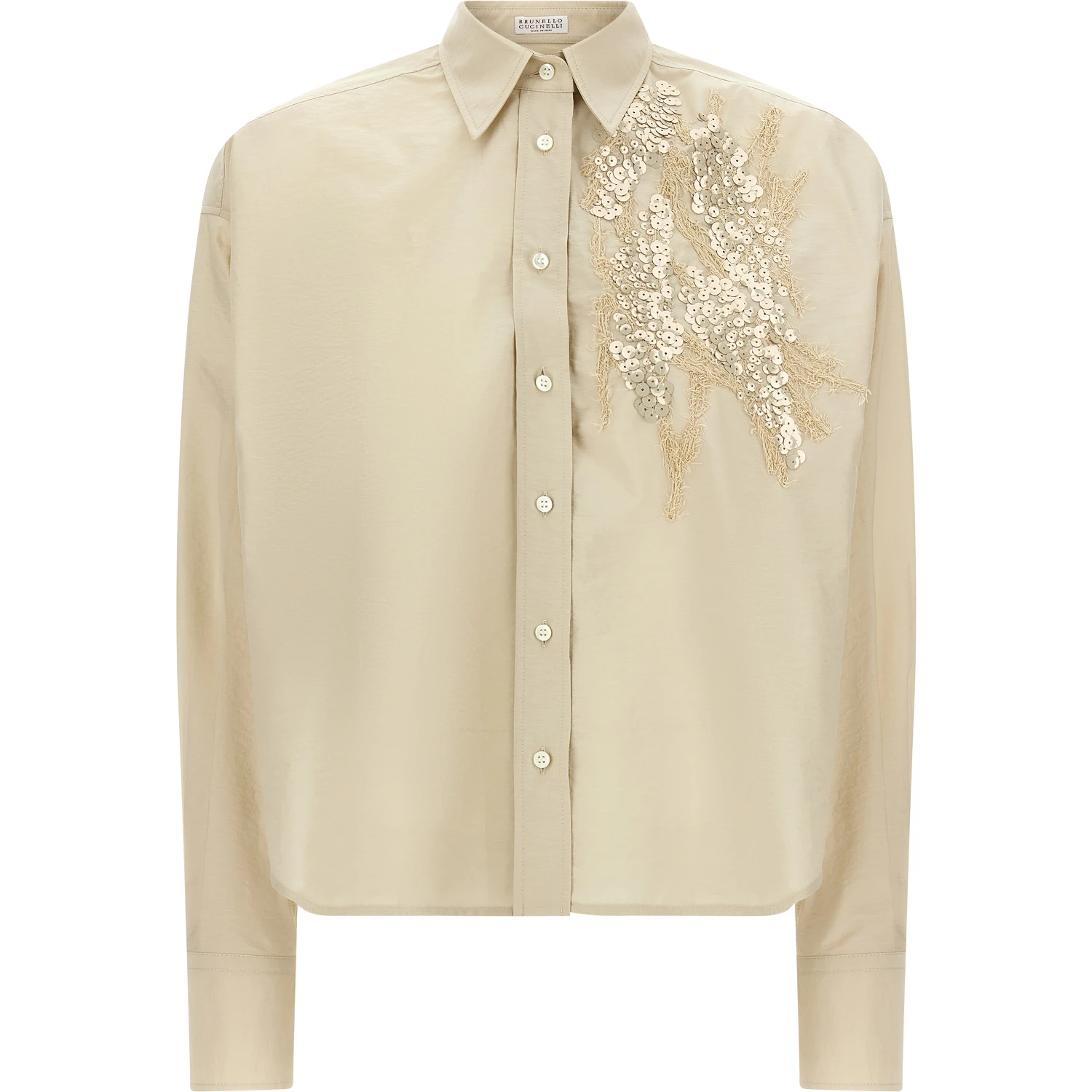 Beige Cotton Blouse