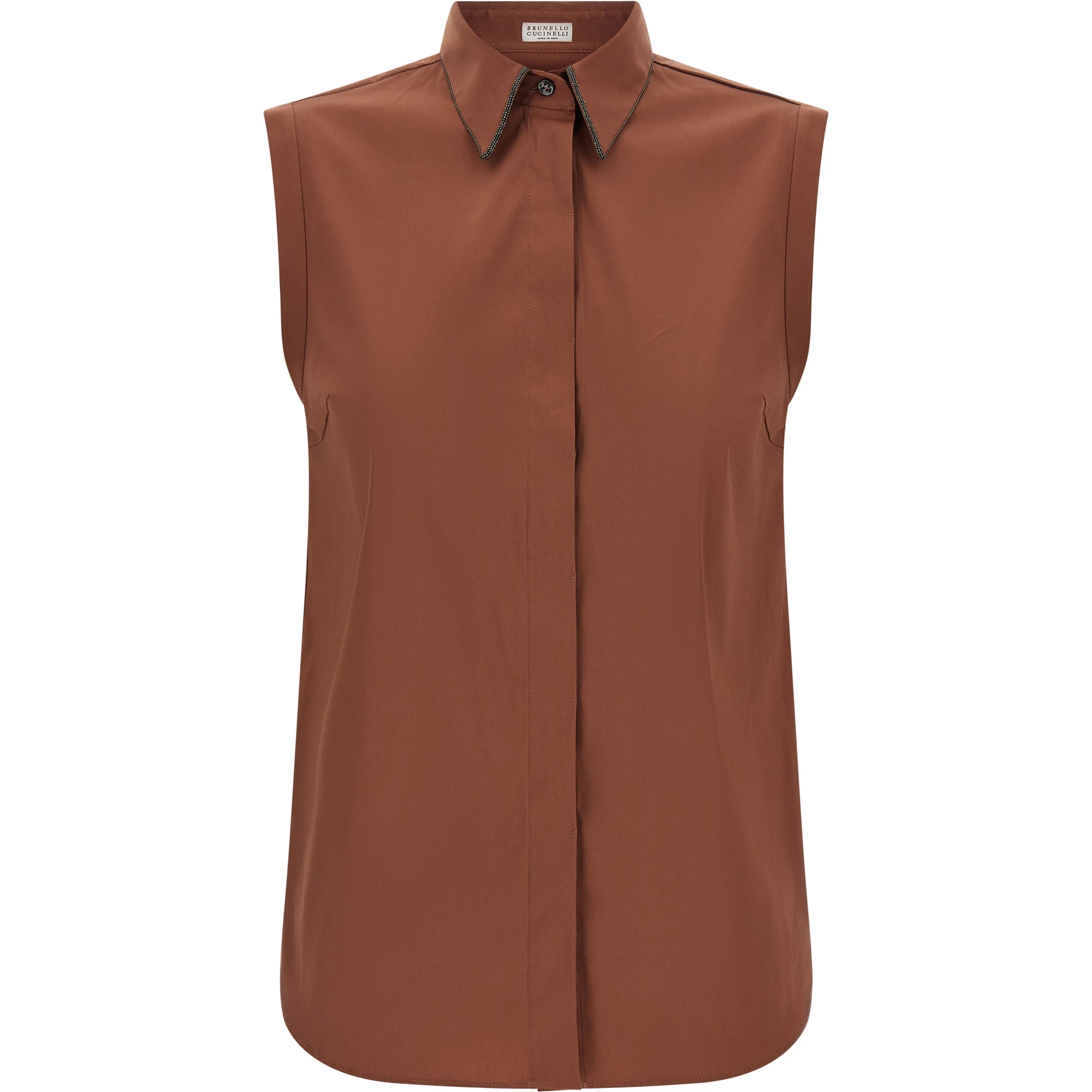 Brown Cotton Blouse
