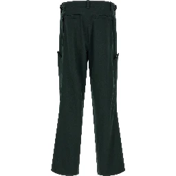 Bicolor Virgin Wool Casual Pants