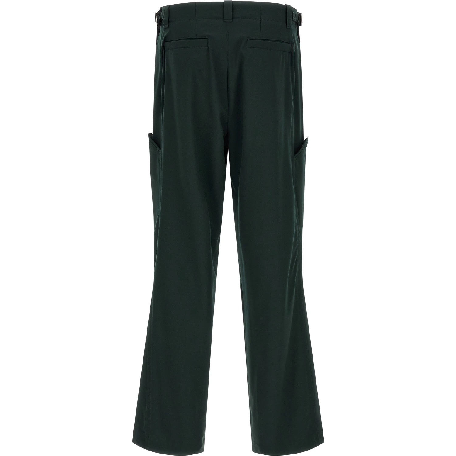 Bicolor Virgin Wool Casual Pants