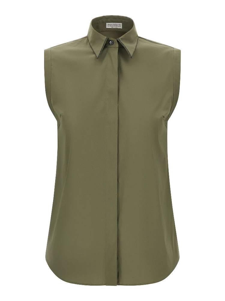 Bicolor Cotton Blouse